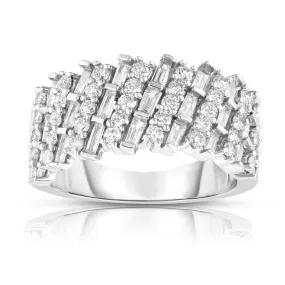 1 CTW Diamond Anniversary Ring in 14KT White Gold