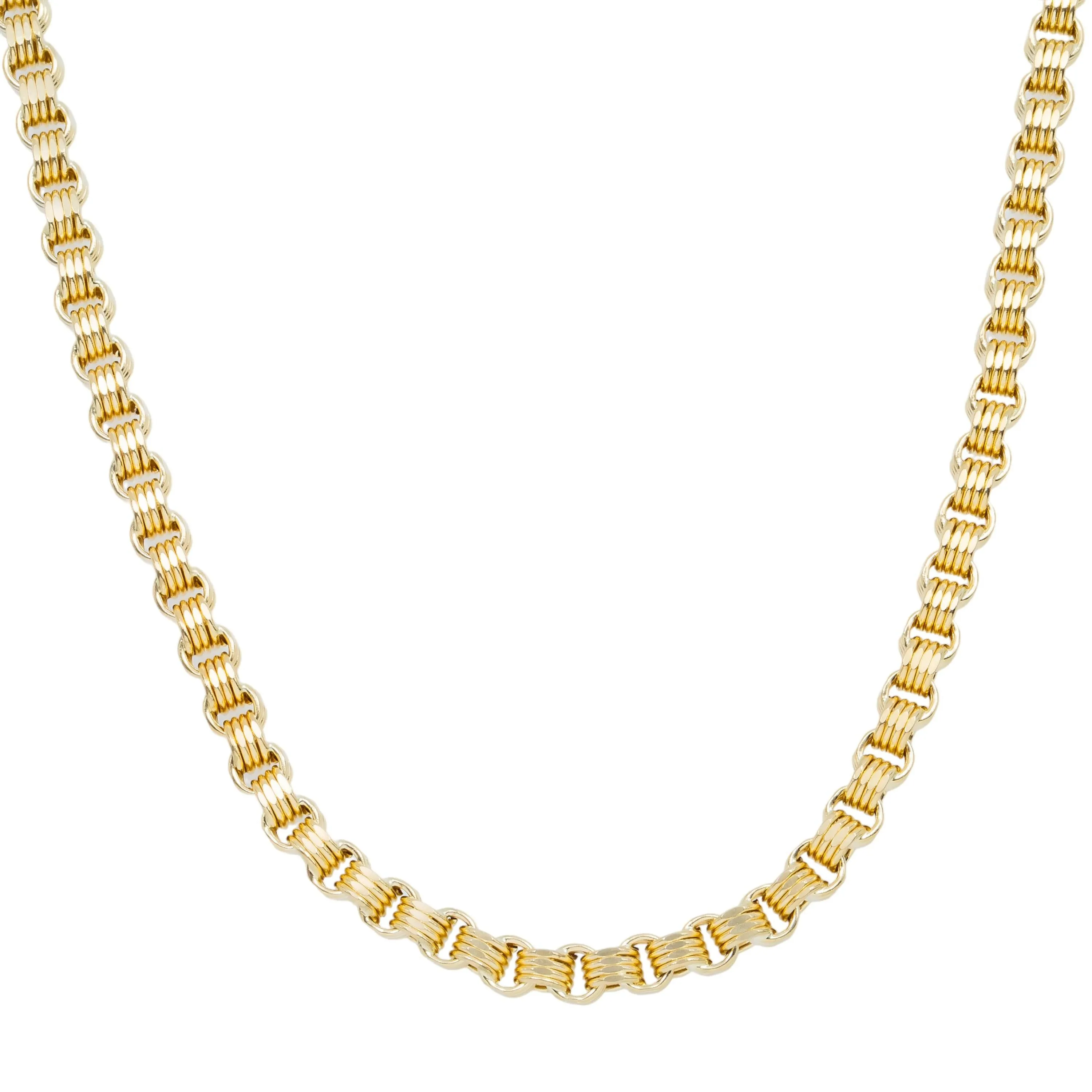 10K GOLD 5.42MM HOLLOW BOX BYZANTINE CHAIN