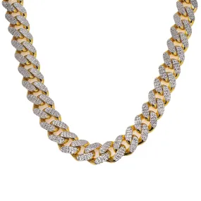 10K HOLLOW YELLOW GOLD DIAMOND CUT CUBAN LINK CHAIN