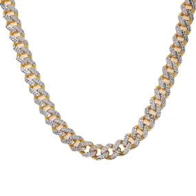 10K HOLLOW YELLOW GOLD DIAMOND CUT CUBAN LINK CHAIN