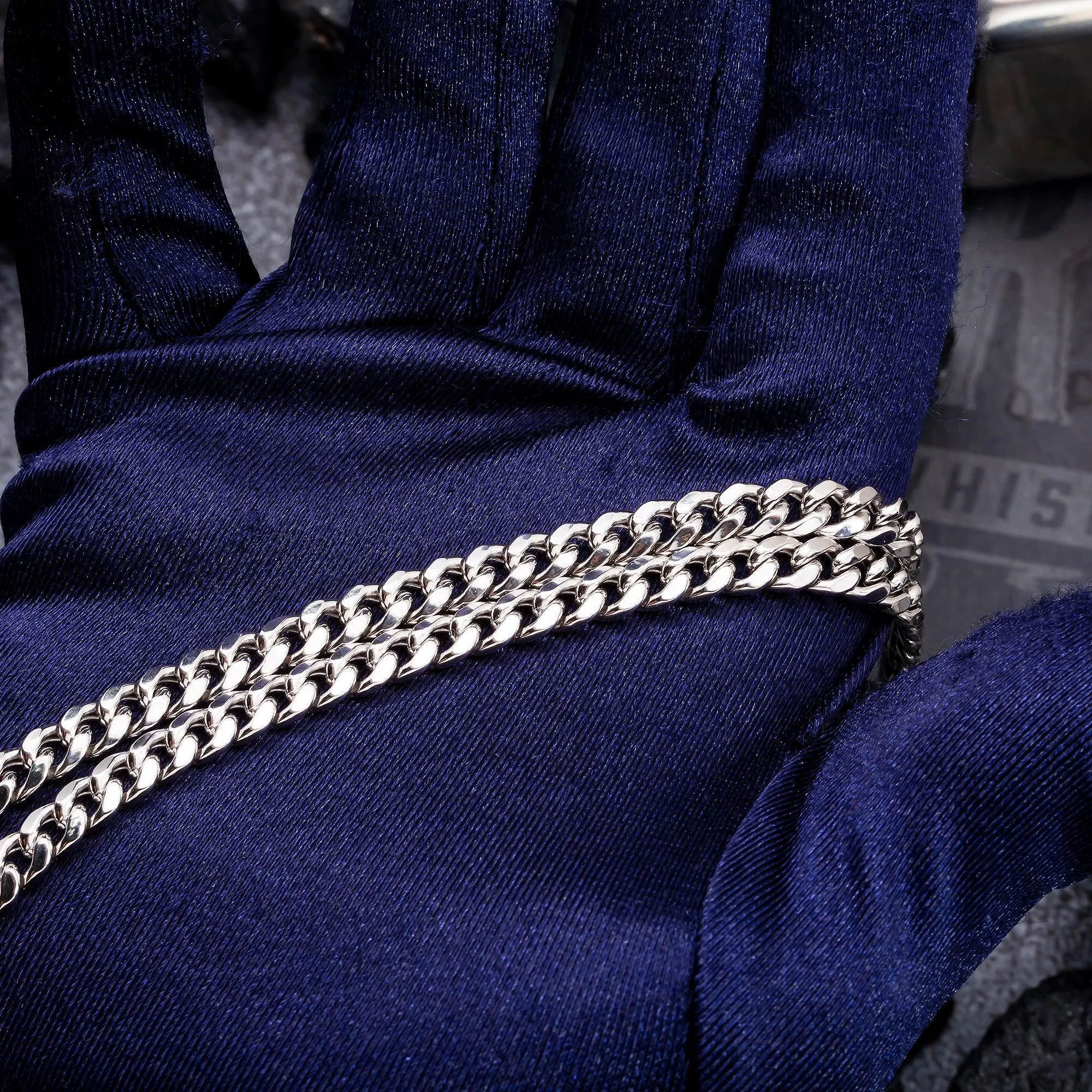 10K White Gold 5.14mm Hollow Cuban Chain Available In Sizes 18"-26"