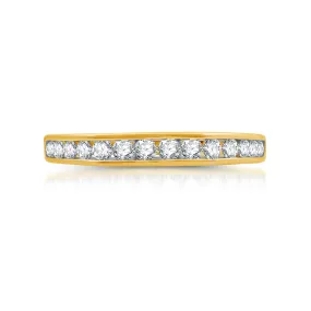 1/2 CTW Diamond Anniversary Ring in 10KT Yellow Gold