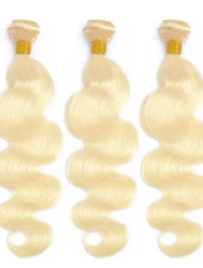 12A 100% Virgin Human Hair - Blonde Straight 3 Bundle Deal