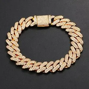 12mm Micro Pave CZ Cuban Link Chains Necklaces