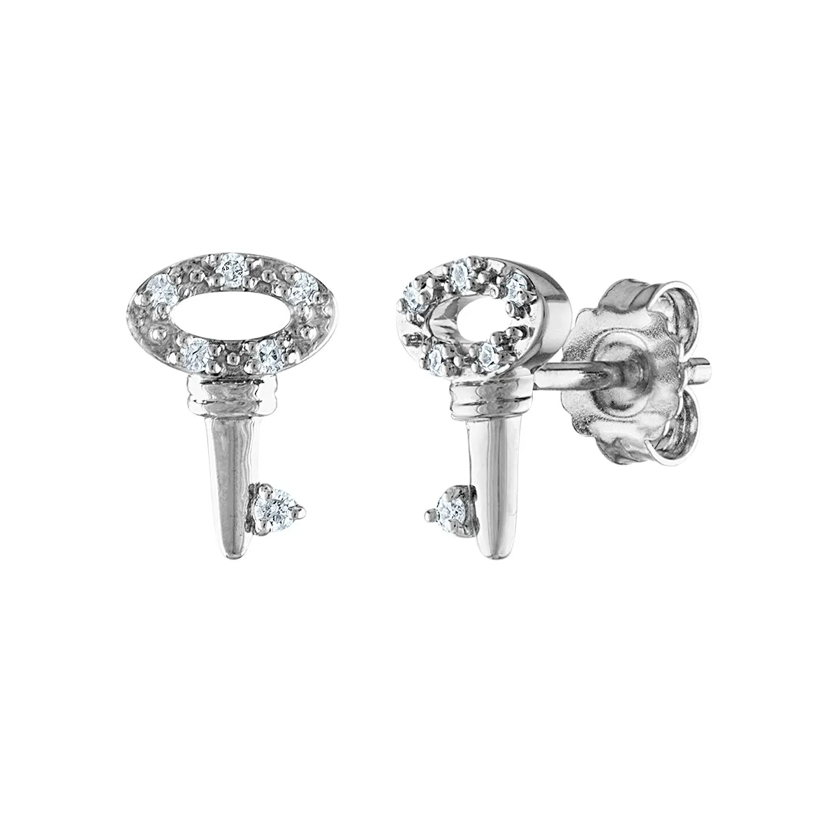 1/4 CTW Diamond 3-Pair Stud Earrings in Sterling Silver