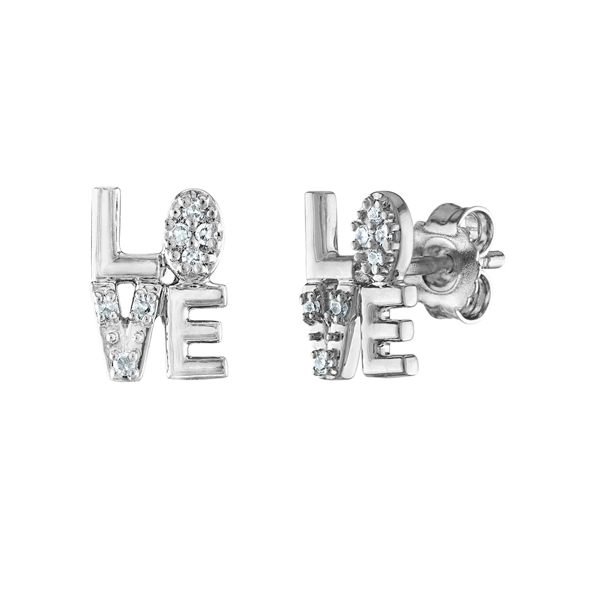 1/4 CTW Diamond 3-Pair Stud Earrings in Sterling Silver