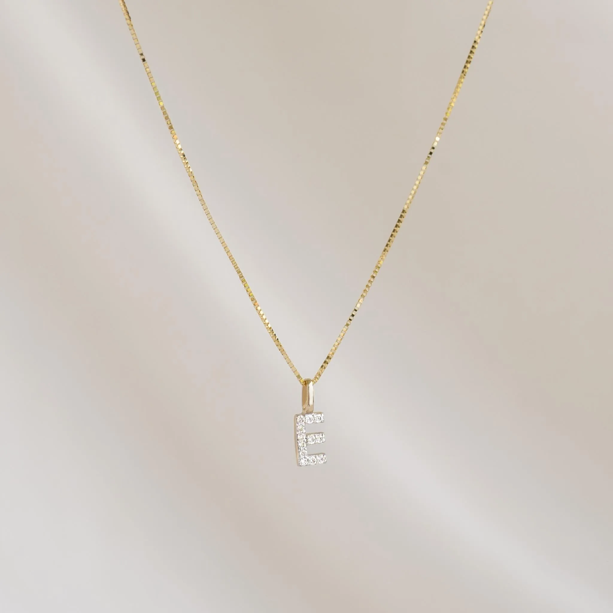 14k Gold Box Chain Necklace - Faye