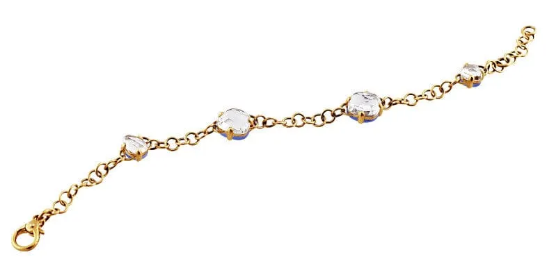 18k Rose Gold Pomellato Capri Chalcedony Crystal Bracelet