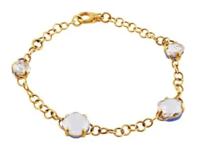 18k Rose Gold Pomellato Capri Chalcedony Crystal Bracelet