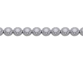 18k White Gold Delicate Diamond Bracelet