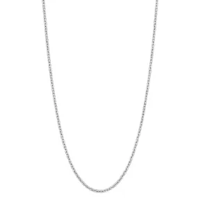 22" necklace in 18K white gold