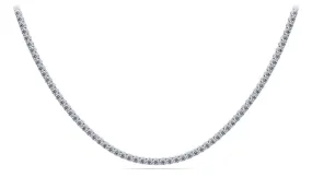 4 Prong Riviera Diamond Necklace with 5.78 ct.(finished) 2mm