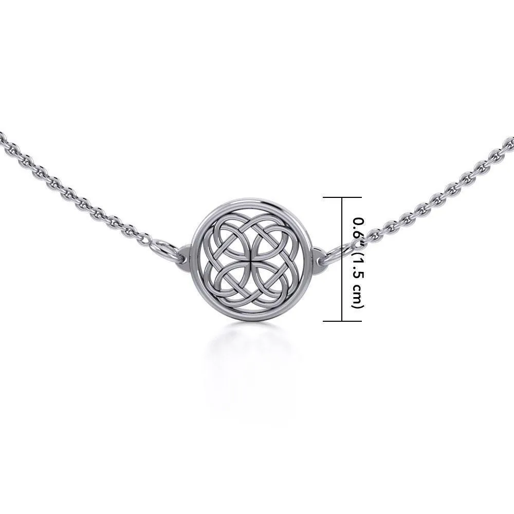 A timeless imprint of eternity ~ Celtic Knotwork Sterling Silver Necklace Jewelry TN010