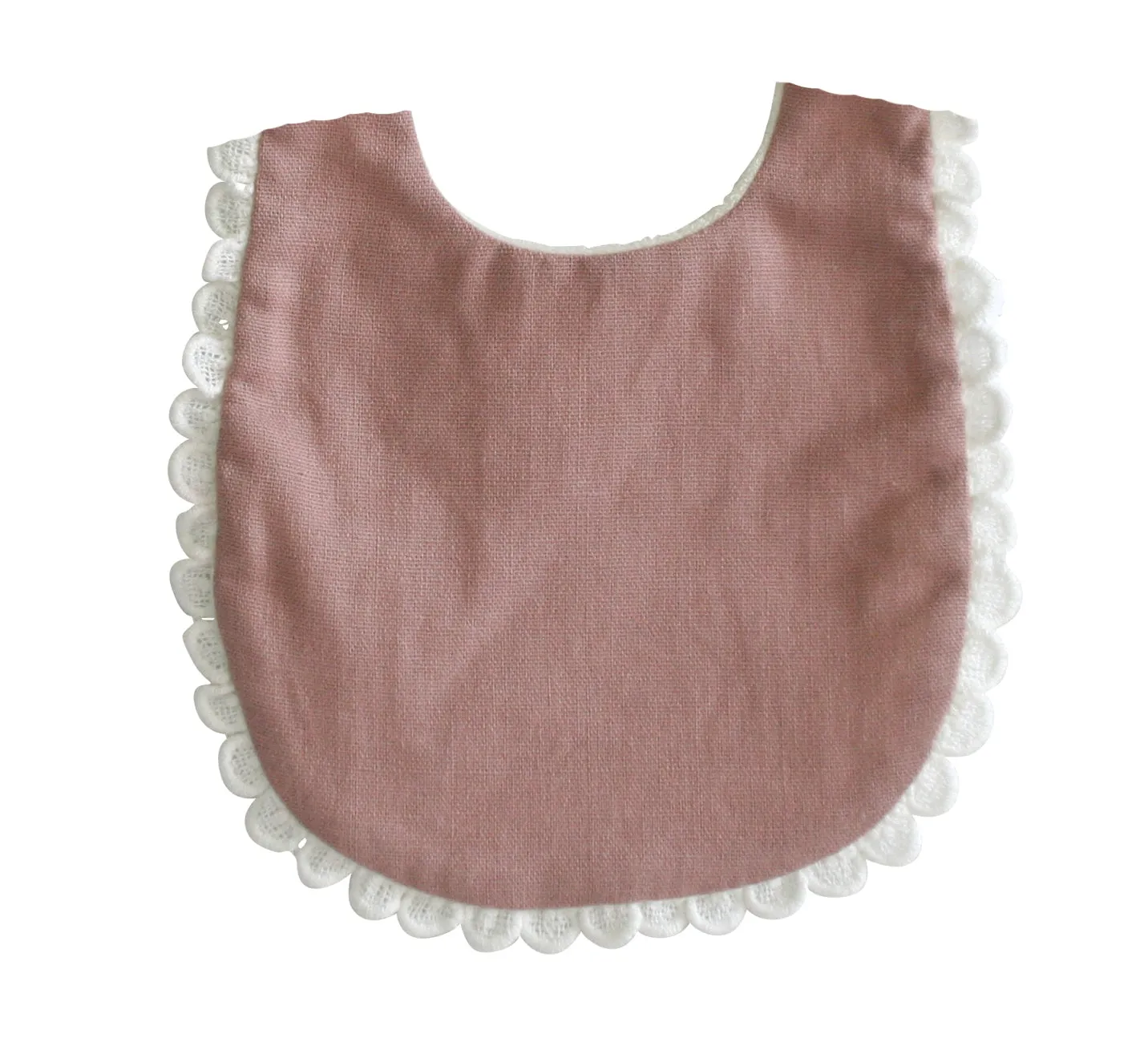 Alimrose Sophie Bib - Rose Linen