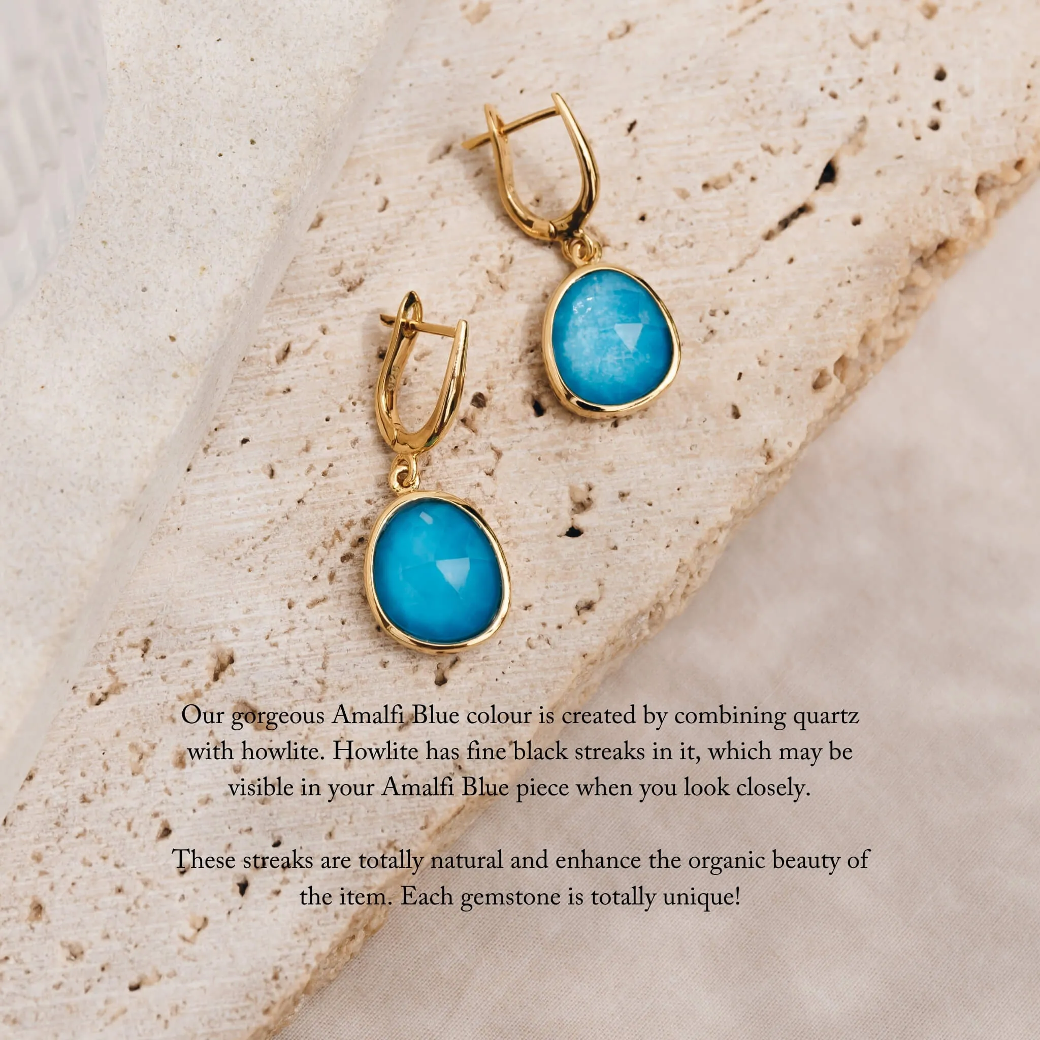 Amalfi Blue Statement Earrings - Serendipity