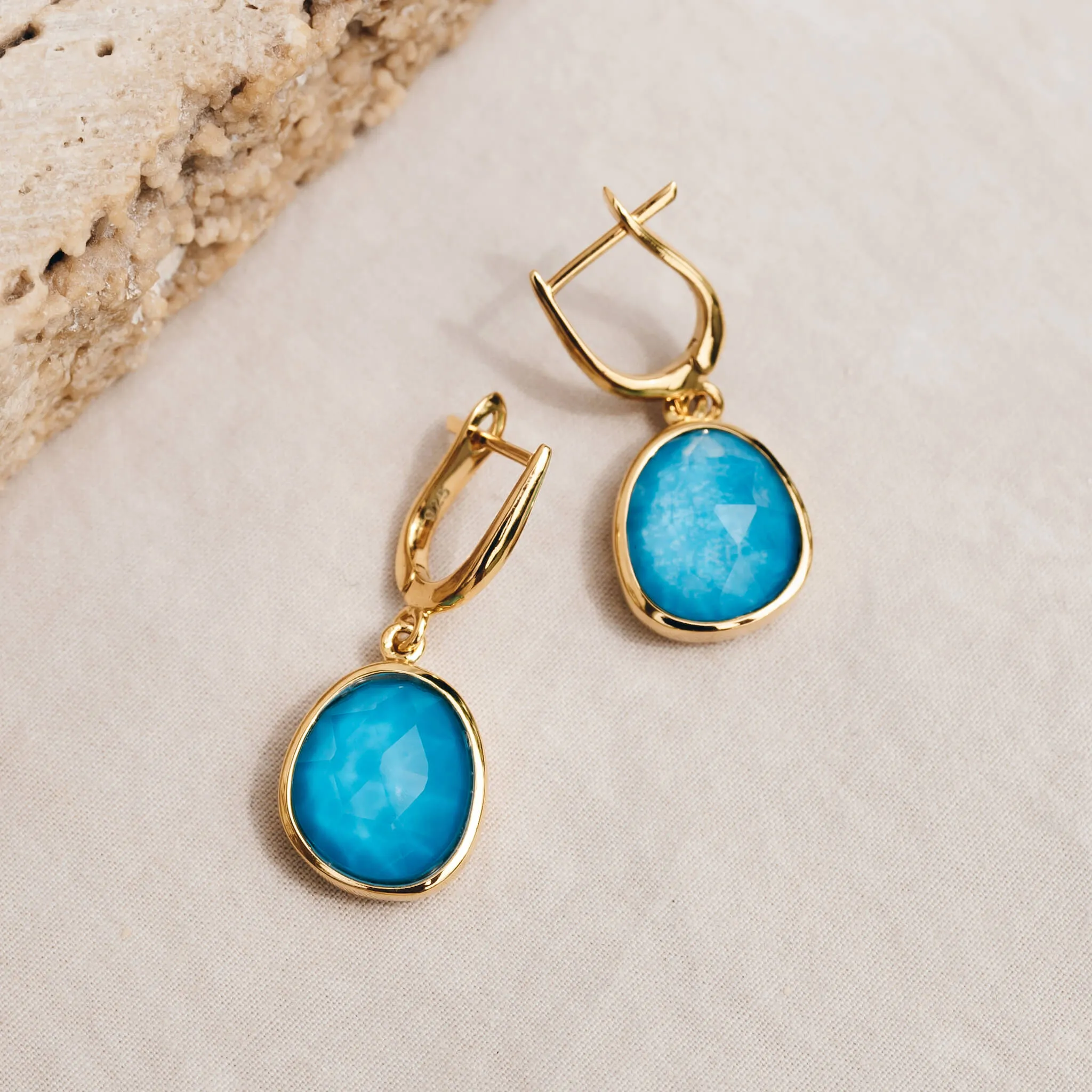 Amalfi Blue Statement Earrings - Serendipity