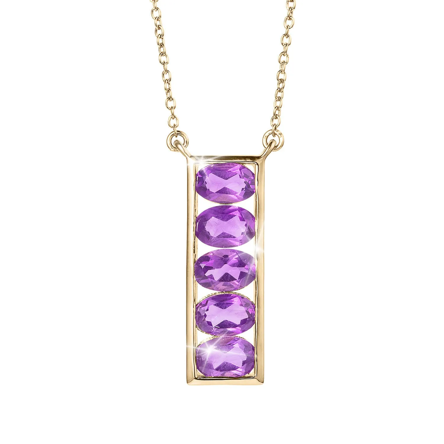 Amethyst Rainstorm Necklace