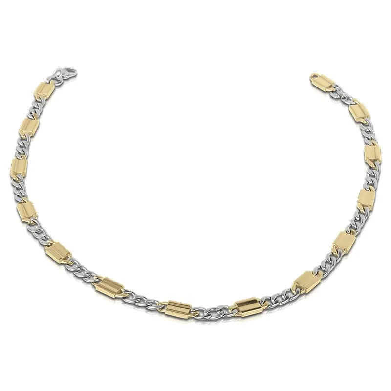 Andrea Two-Tone Steel Necklace