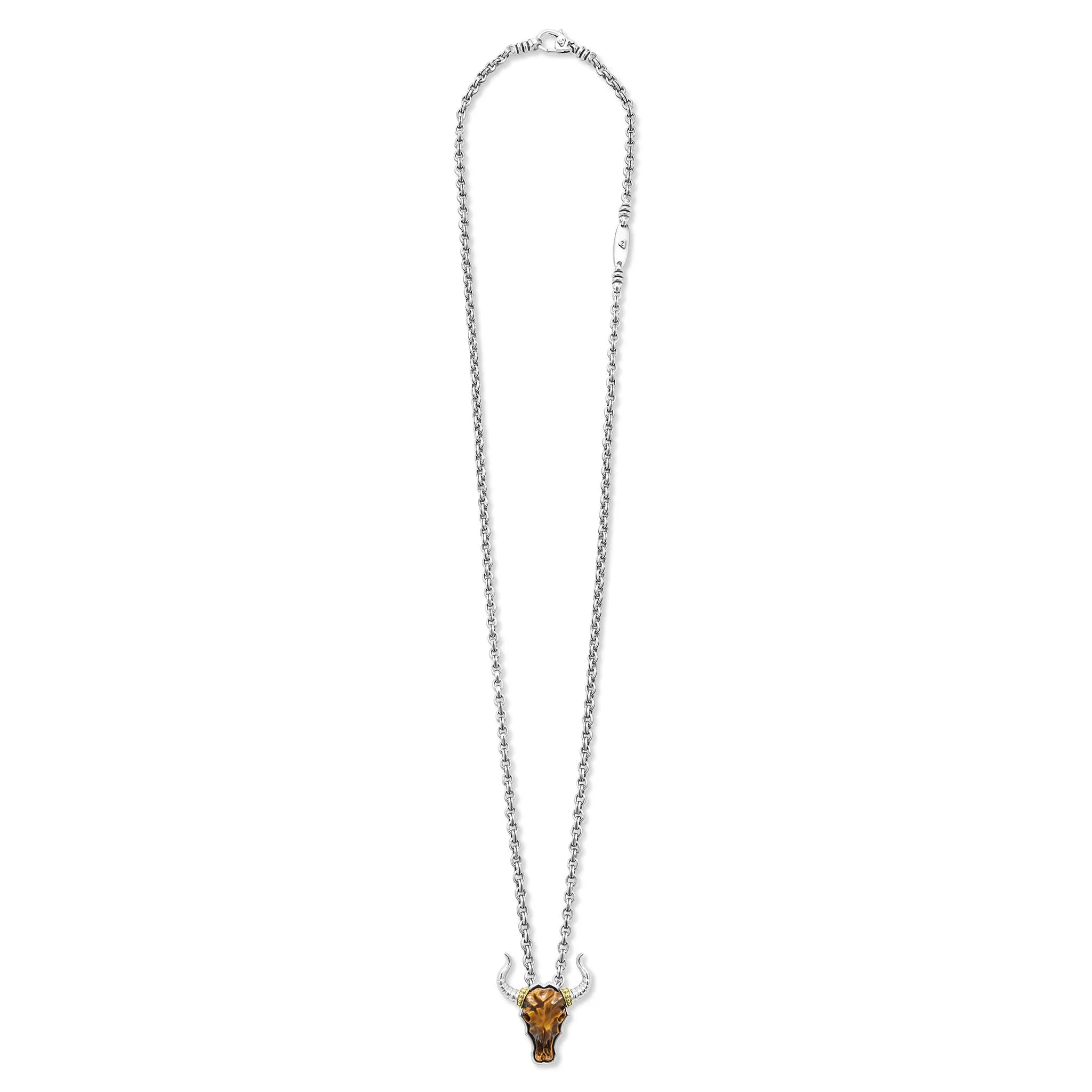 Anthem Tiger Iron Long Horn Pendant