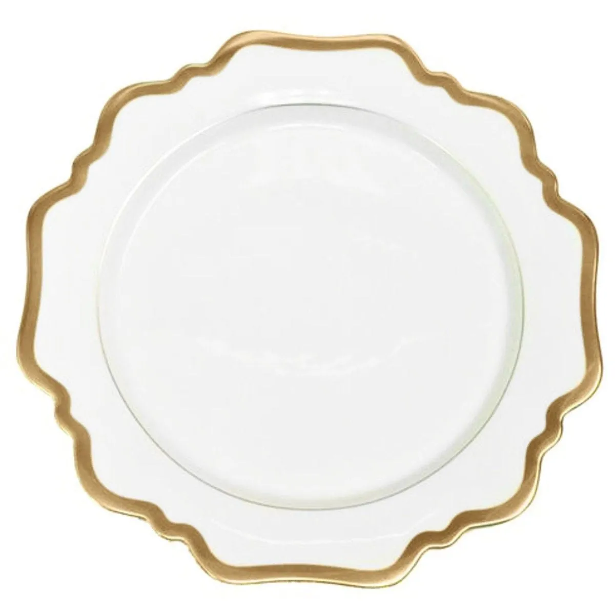 Antique White with Gold Dinner Plate