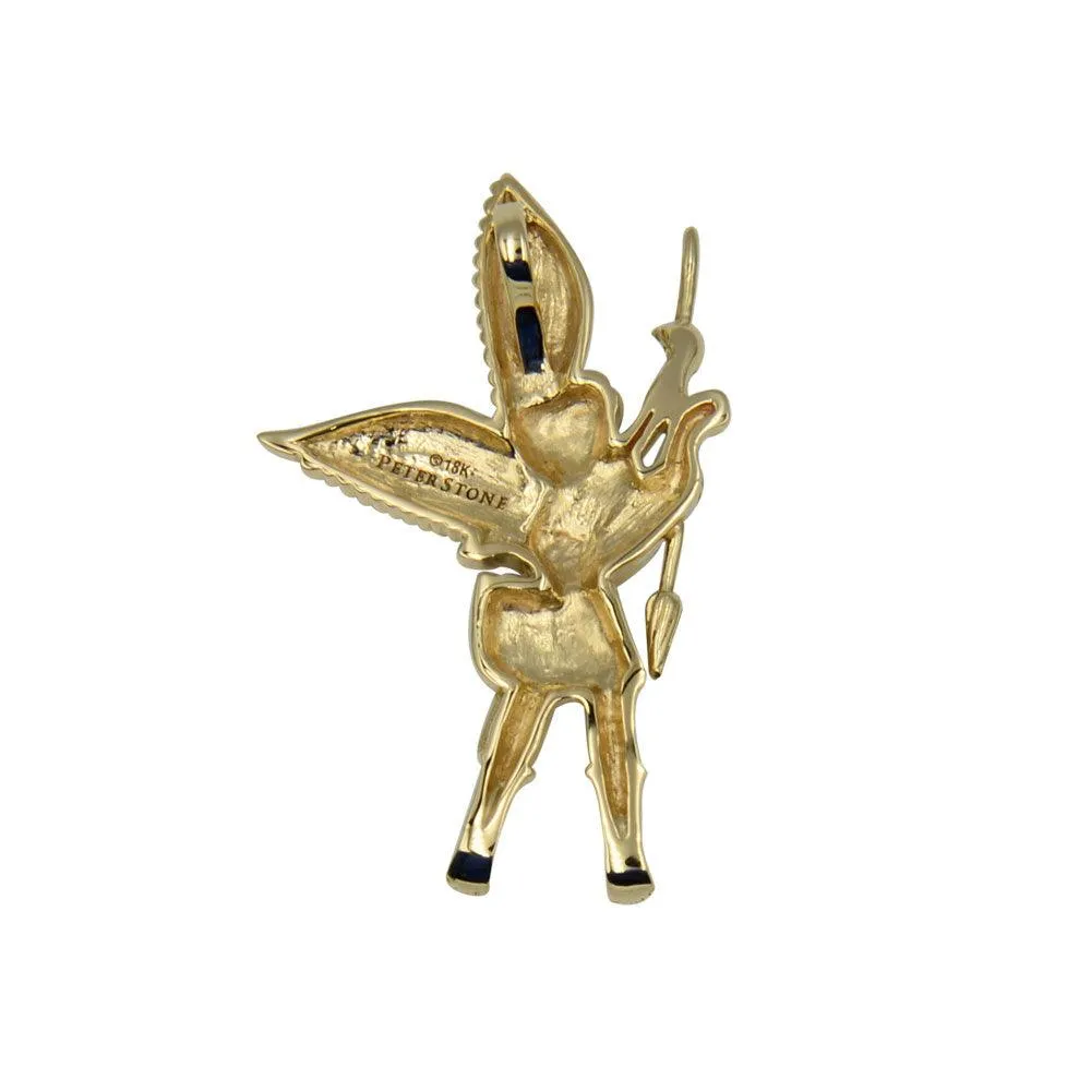 Archangel Michael Yellow Gold Pendant GPD3073