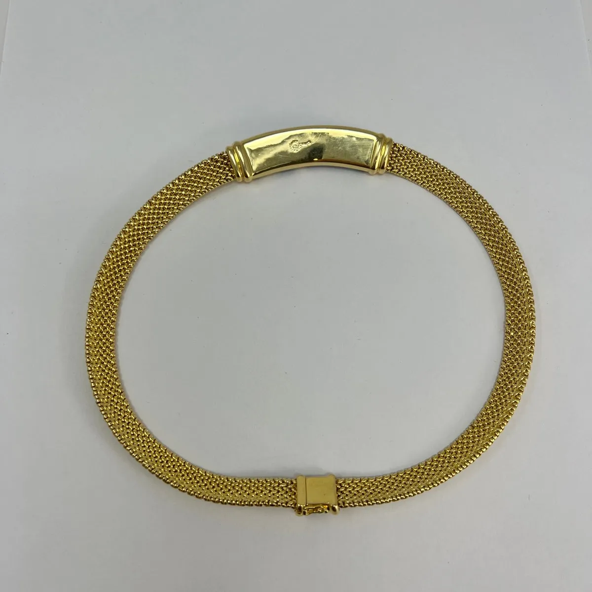 Asch Grossbardt 14K Gold Necklace with Front Element with Inlays