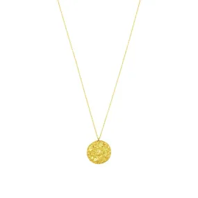 Ashiana JNI00928 Long Coin Pendant Necklace in Gold