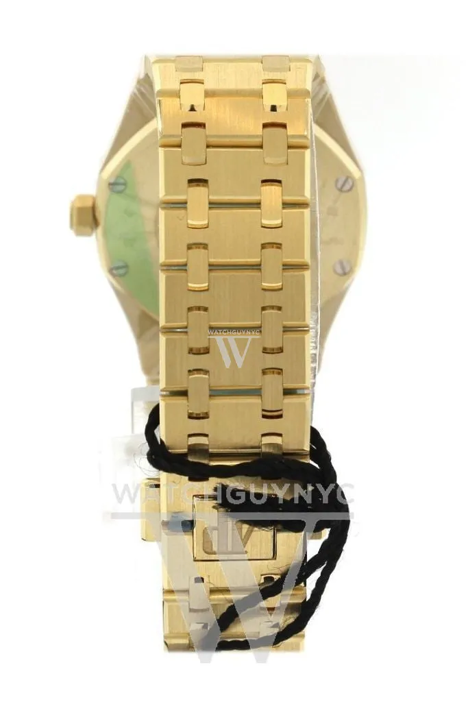 AUDEMARS PIGUET Royal Oak Silver Dial Automatic 18 Carat Yellow Gold Ladies Watch 15450BA.OO.1256BA.01