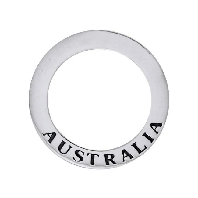 Australia Sterling Silver Ring Pendant TPD1161