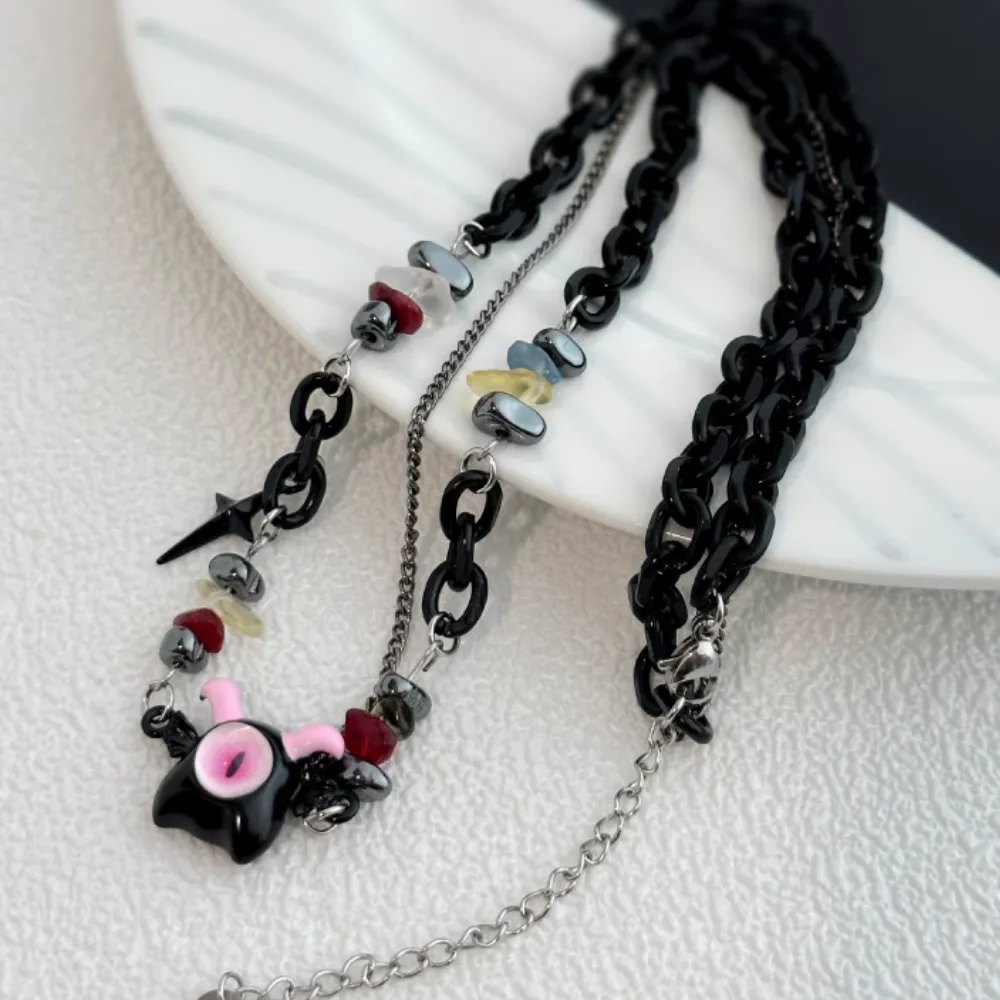 Baeleye | Cute Little Monster Stone Necklace