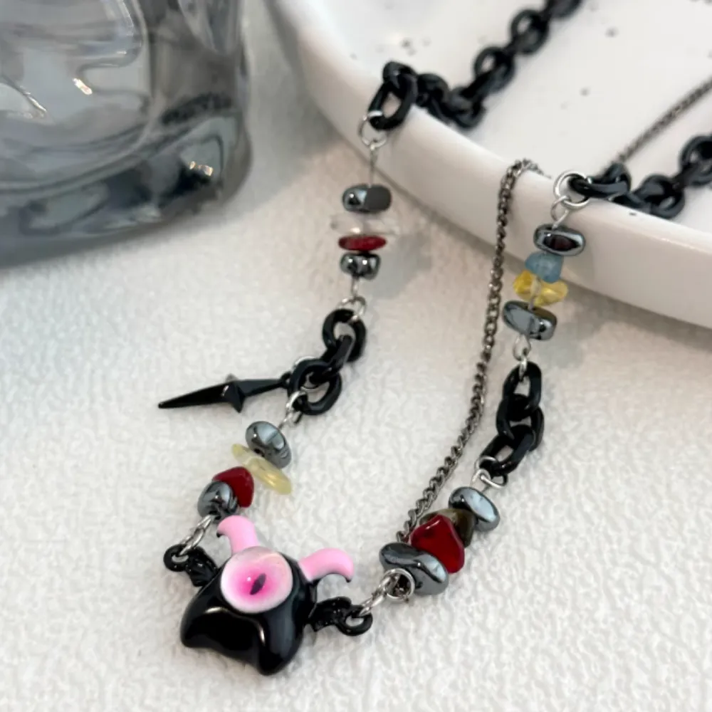 Baeleye | Cute Little Monster Stone Necklace