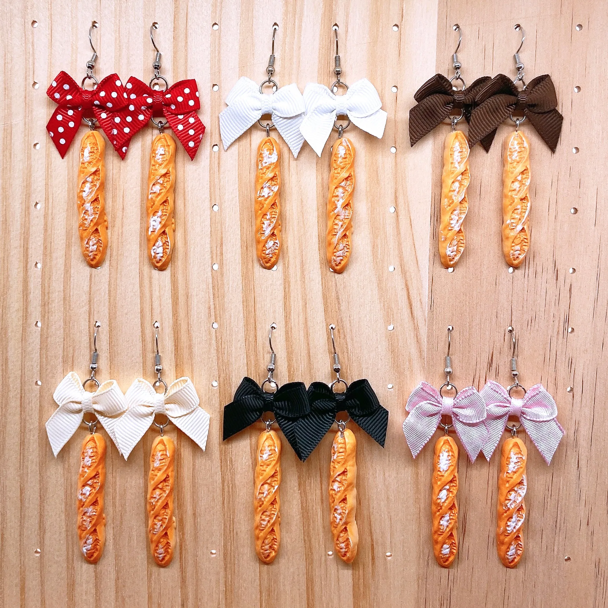 Baguette Earrings (6 Colors)