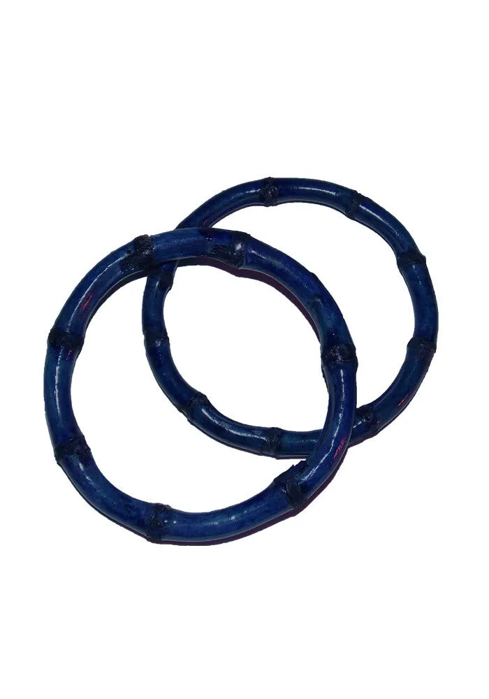 Bamboo Bracelets - Blue (Pair of 2)