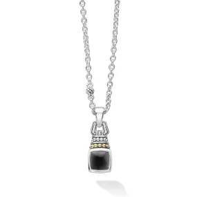 Caviar Color Onyx Pendant Necklace