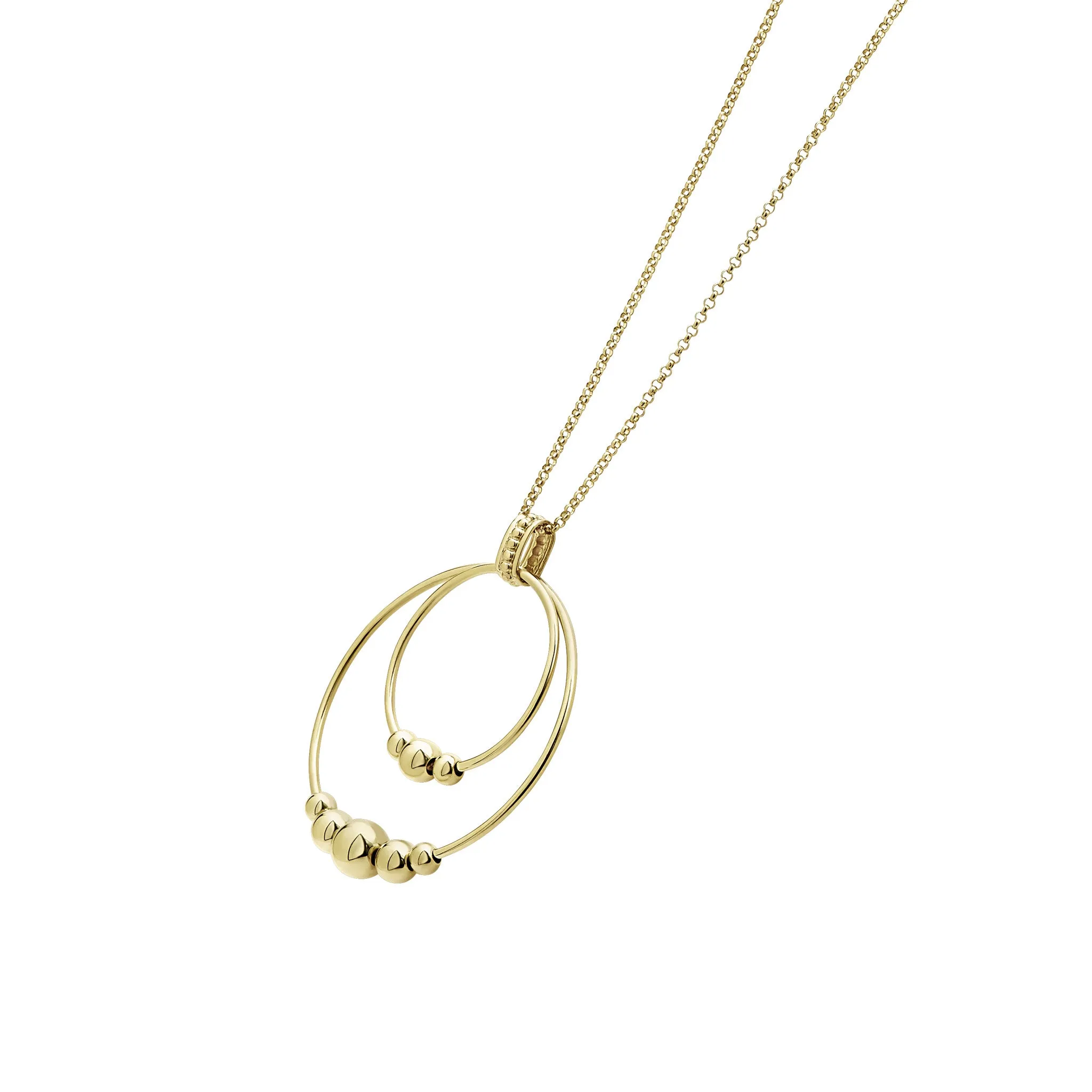 Caviar Gold Graduated Bead Necklace Gift Set