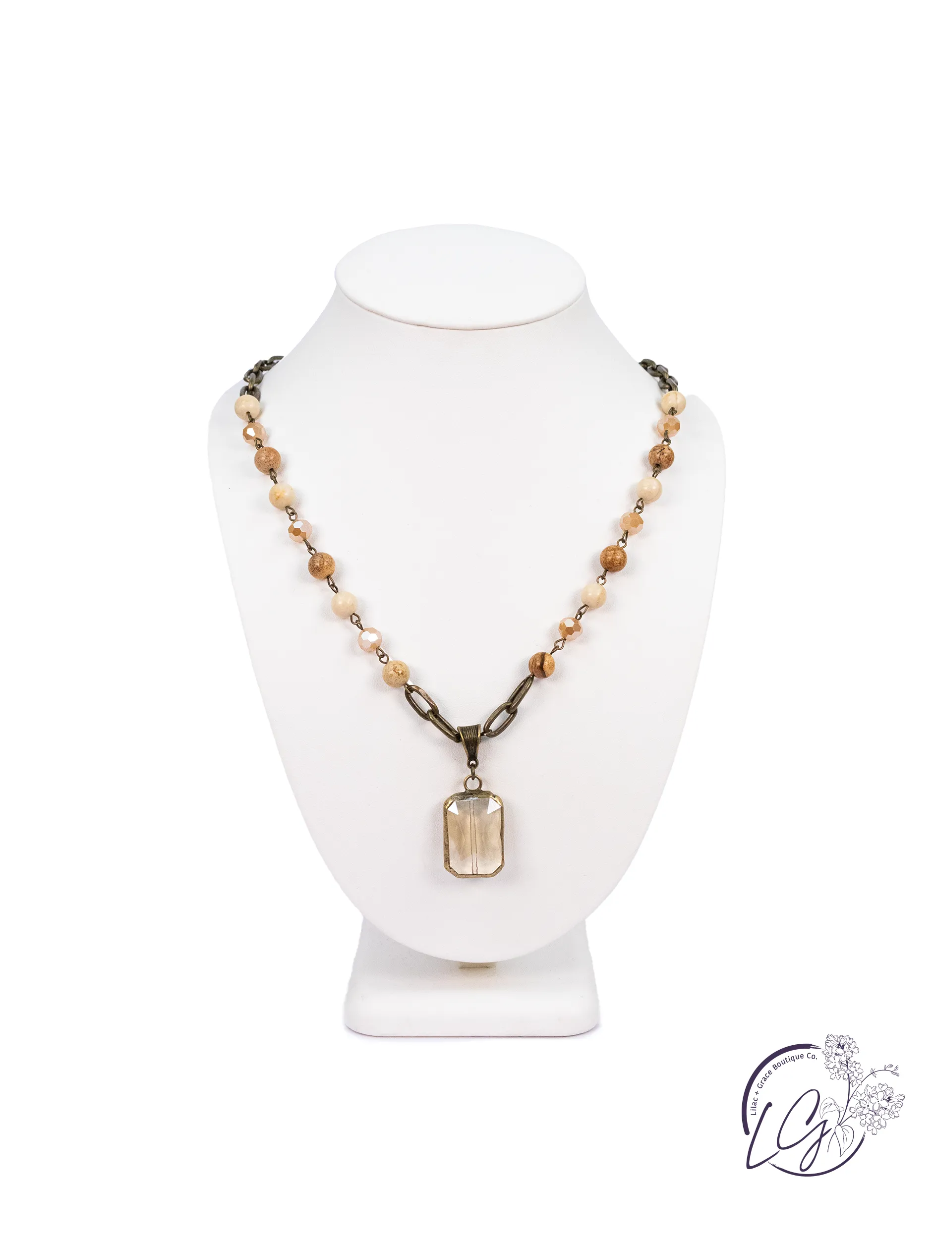 Chain Multi Bead Necklace