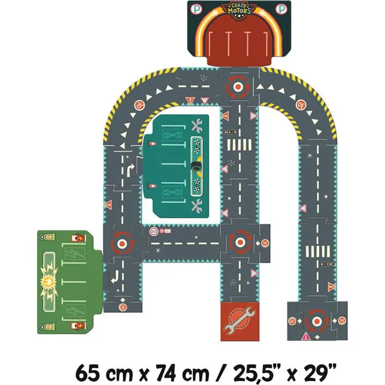 city circuit giant puzzle - 24 pieces