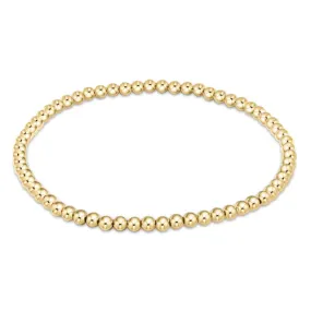 classic gold 3mm bead bracelet by enewton