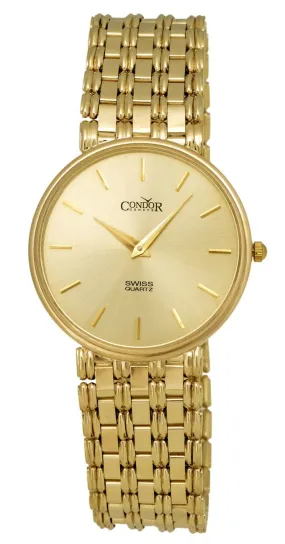 Condor 14kt Gold Mens Luxury Swiss Watch GS21002