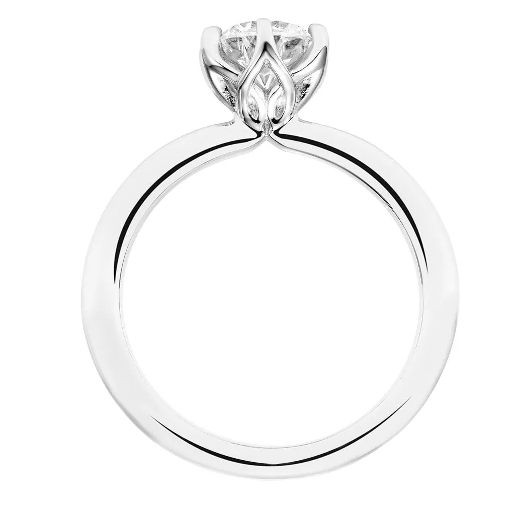 Contemporary Solitaire Engagement Ring