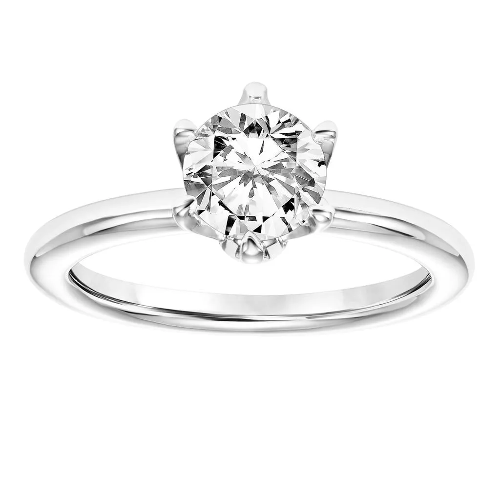 Contemporary Solitaire Engagement Ring