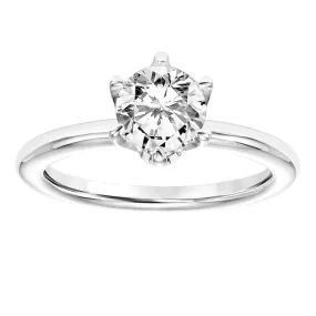 Contemporary Solitaire Engagement Ring