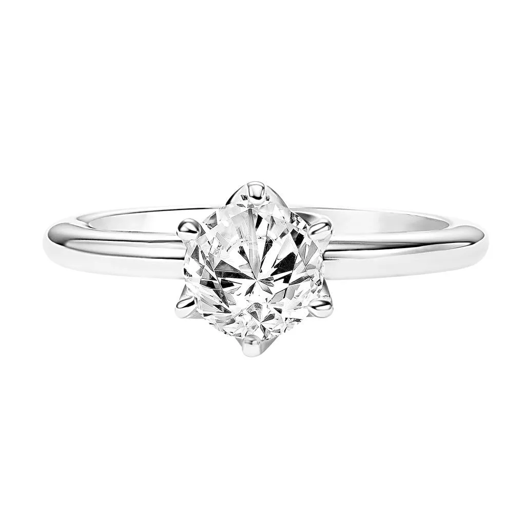 Contemporary Solitaire Engagement Ring