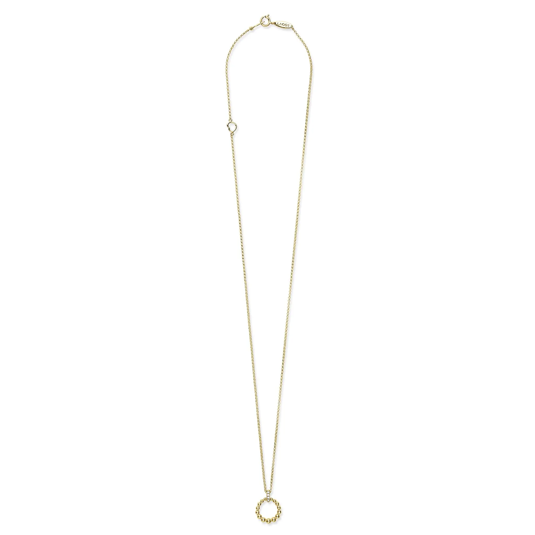 Covet 18K Gold Petite Diamond Pendant Necklace