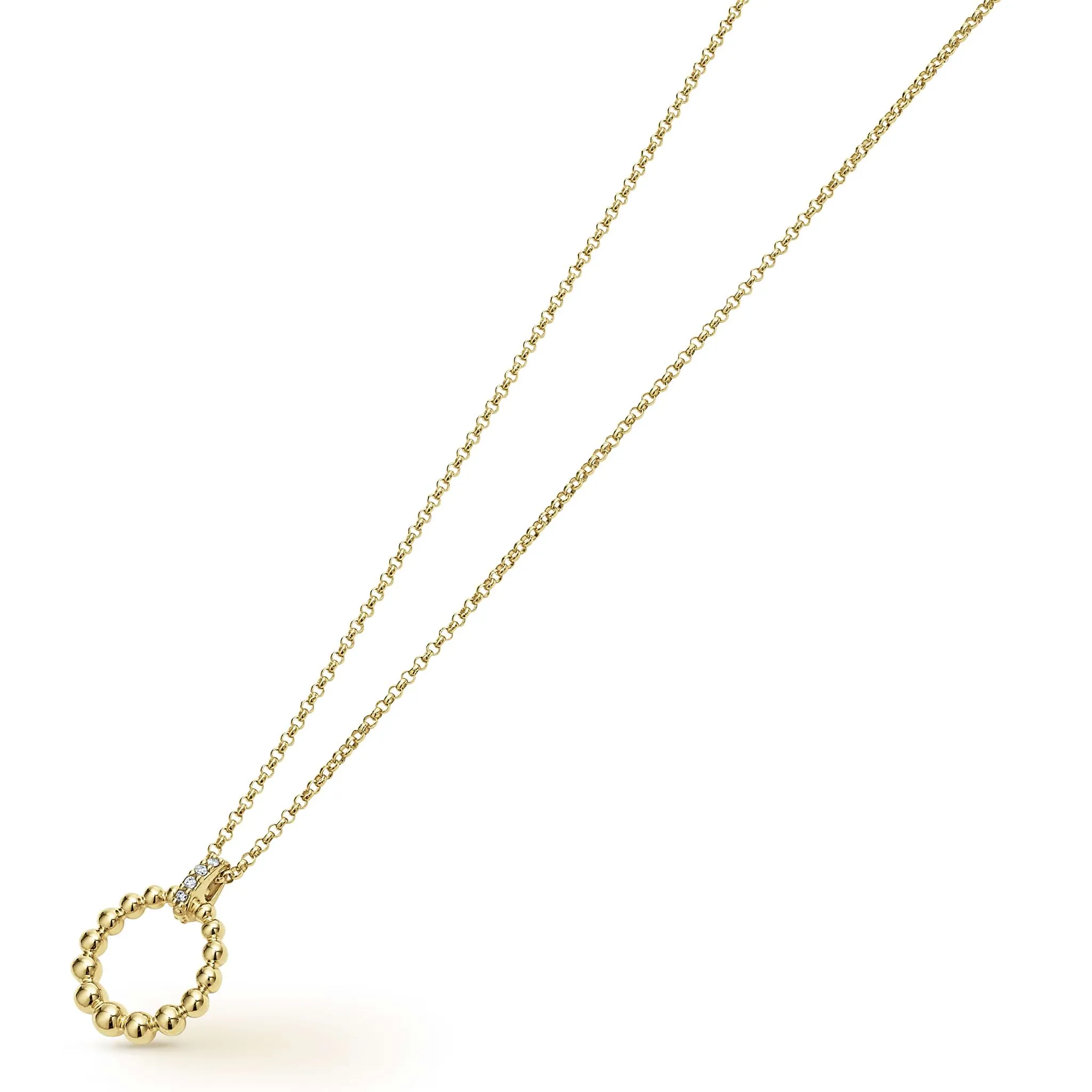 Covet 18K Gold Petite Diamond Pendant Necklace