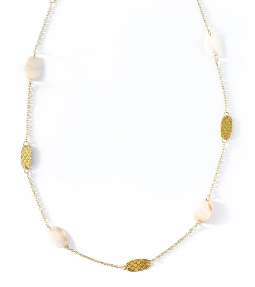 Dhavala Pearl Coin Necklace