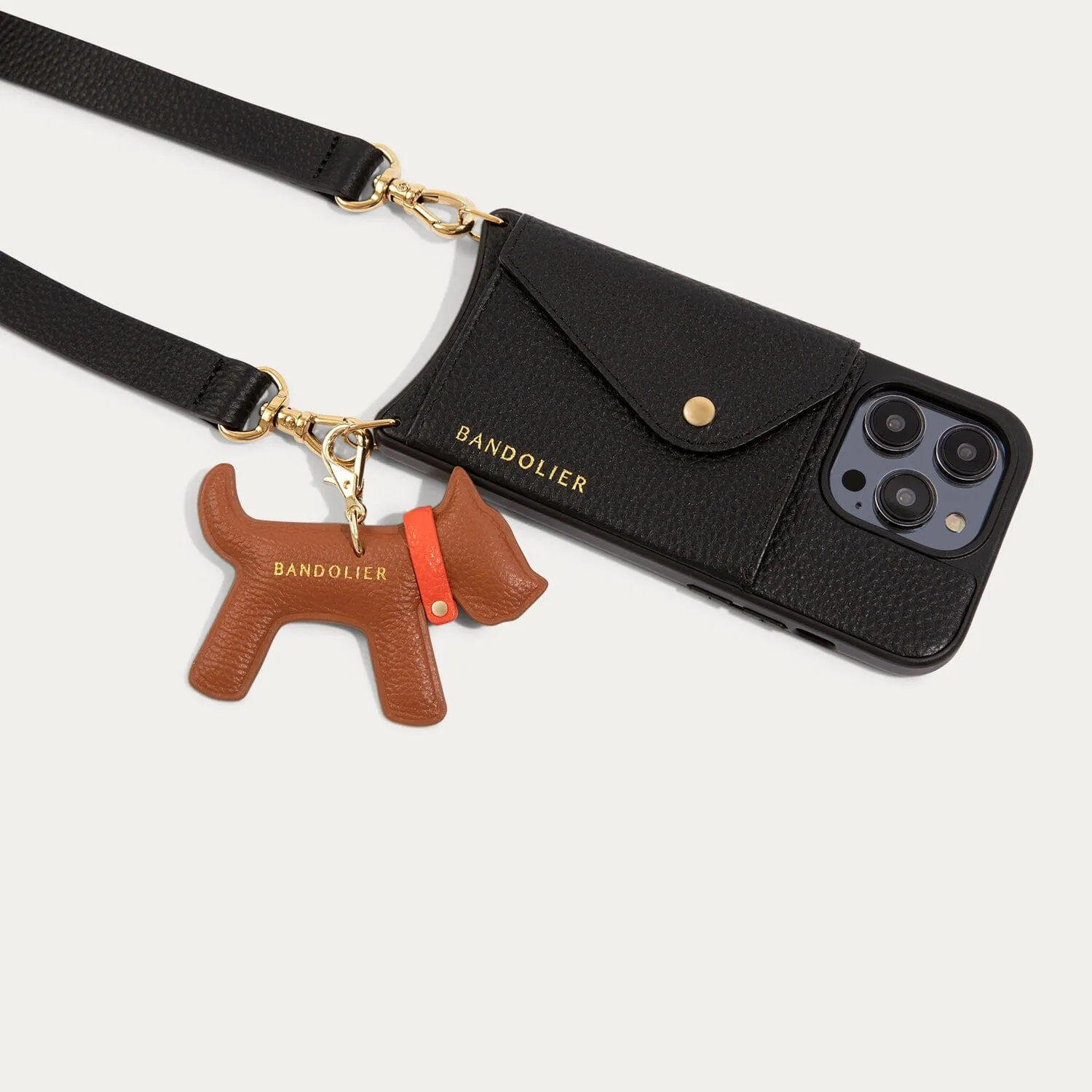 Dog Charm - Sienna/Gold