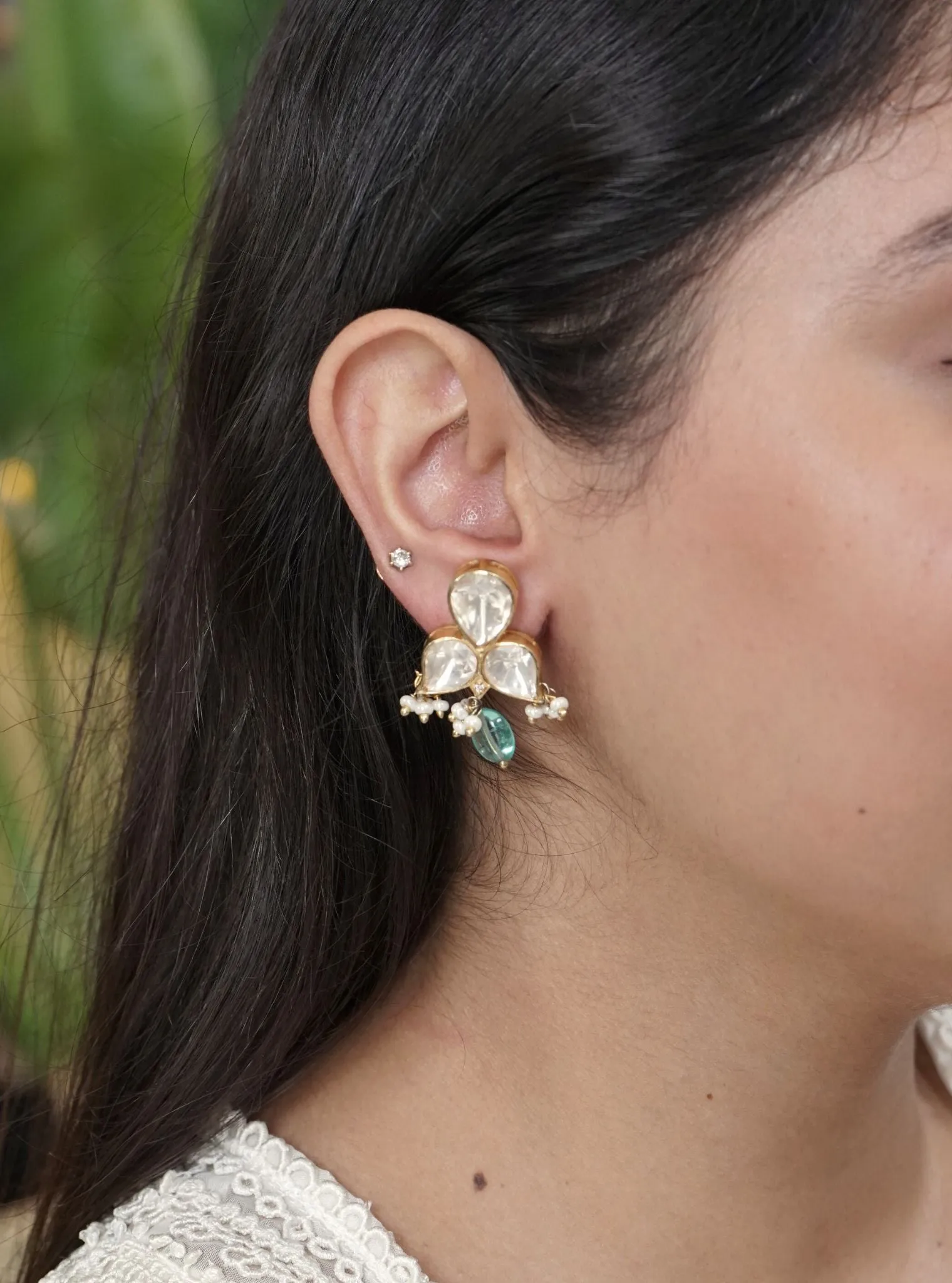 Drishti Mint Earring