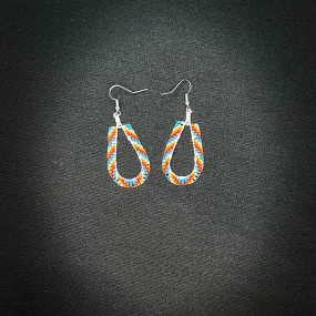 Earrings- Beaded Teardrop Earrings- Sands Works and Design