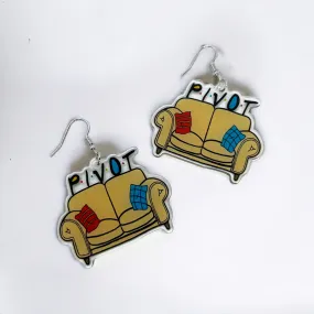 FRIENDS Earrings - Pivot, Couch Earrings, Friendship Earrings, BFF Earrings